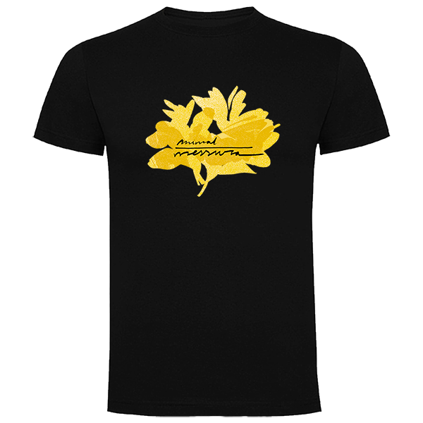 Messura - Camiseta «Flor» Negra Chico » Discos Invertebrados