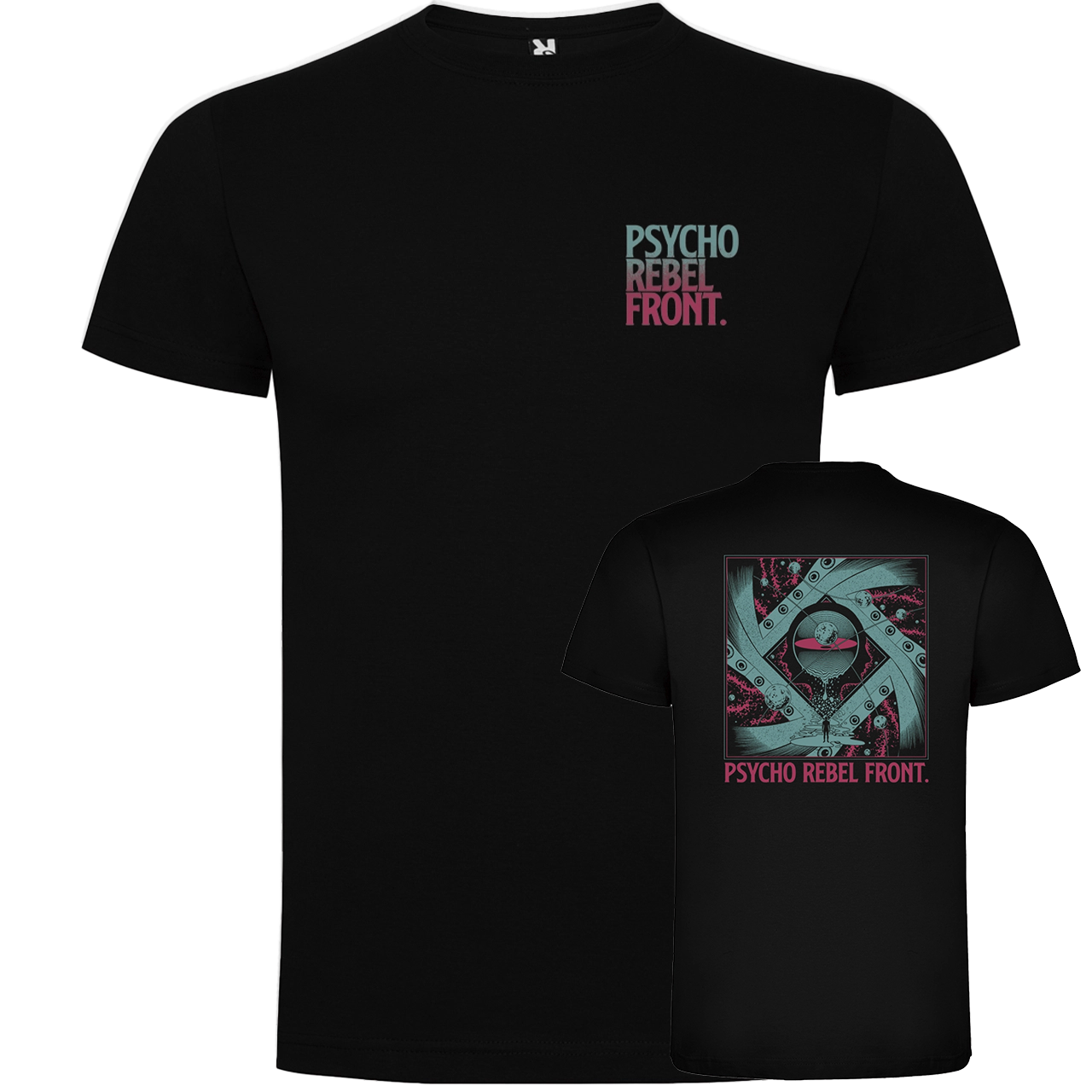 Psycho Rebel Front - Camiseta «Cosmic Fingers» Negra